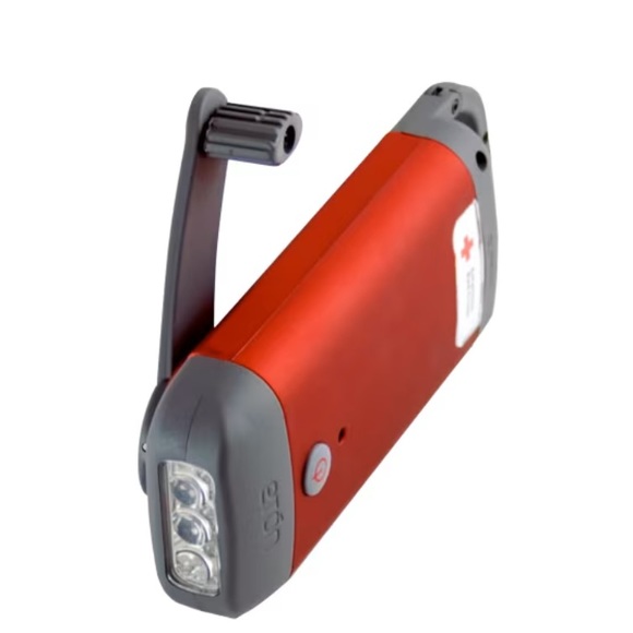 Red Cross Emergency Flashlight/Charger -hand crank - Picture 5 of 9